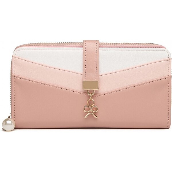 Miss Lulu Peňaženka - trojfarebná s trojlístkom, ružová 47060939
