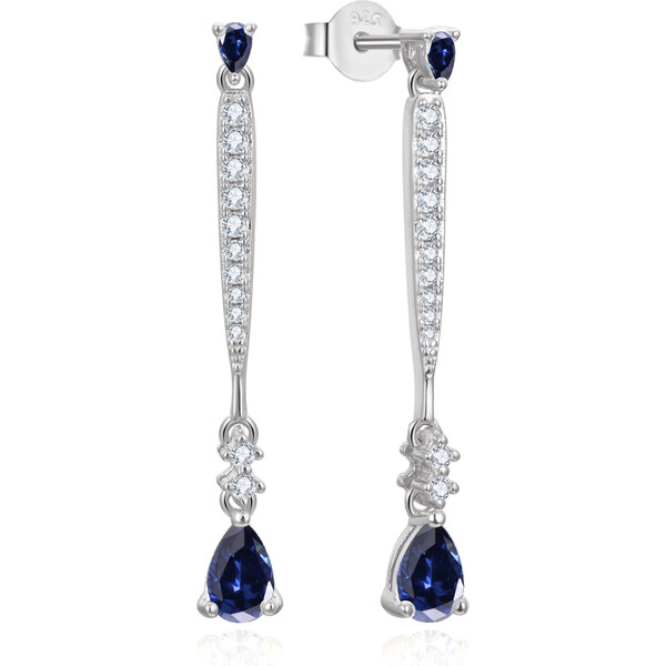 Beneto Elegantné visiace náušnice so zirkónmi AGUP3300DB 66578693