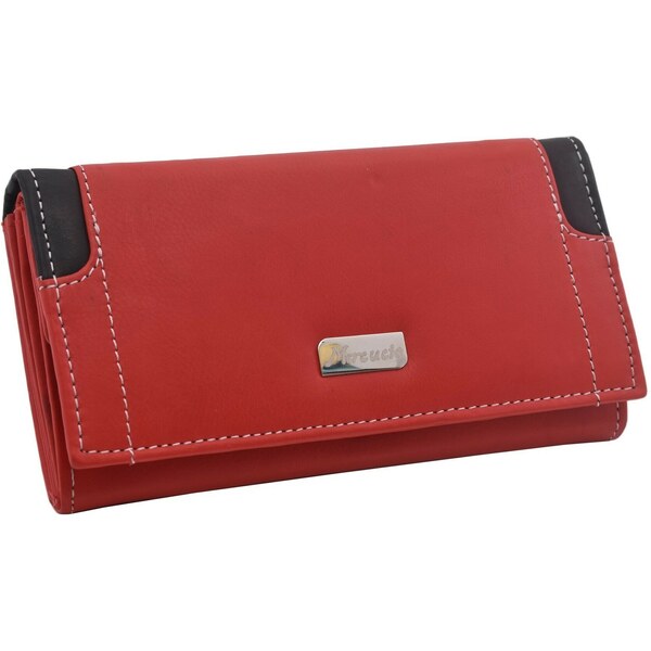Dámska kožená peňaženka MERCUCIO červená/čierna 2311803 28213541