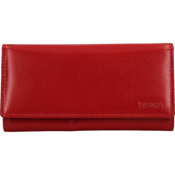 Dámska kožená peňaženka LAGEN V-102/B červená 35877279