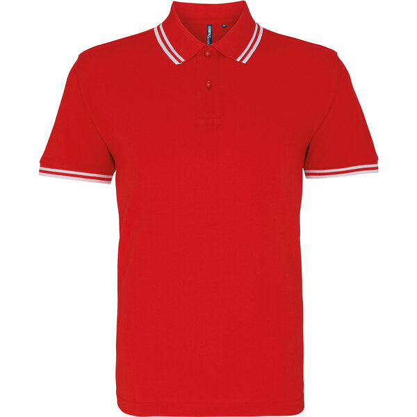 ASQUITH&FOX Pánske polo s kontrastnými detailmi na golieri a rukávoch 62677266