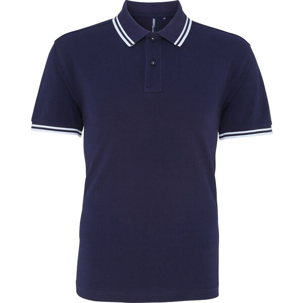 ASQUITH&FOX Pánske polo s kontrastnými detailmi na golieri a rukávoch 62677264