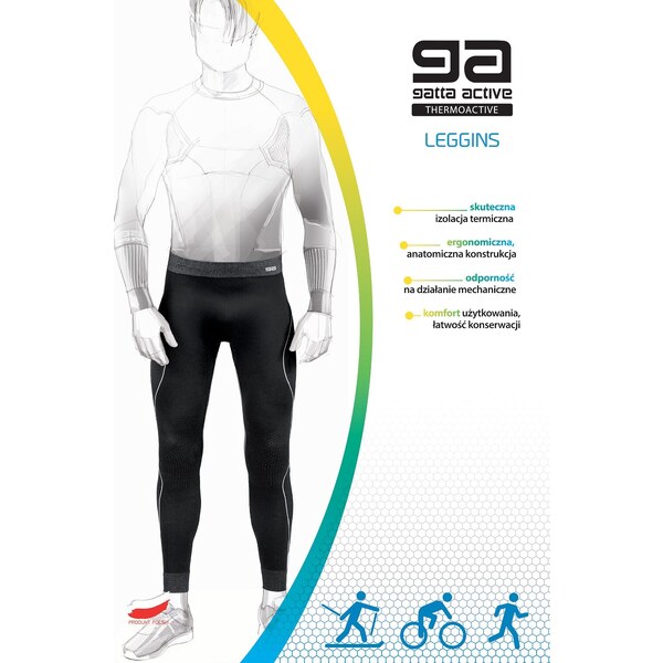 Pánske legíny Gatta 44017 Blanc Basic Thermoactive L-3XL 35898395