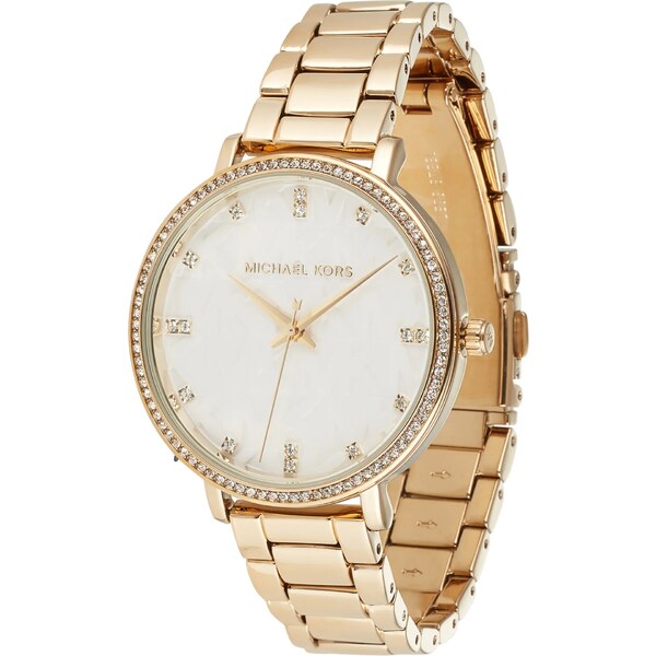 MICHAEL Michael Kors Analógové hodinky PYPER zlatá / priehľadná / 35910474