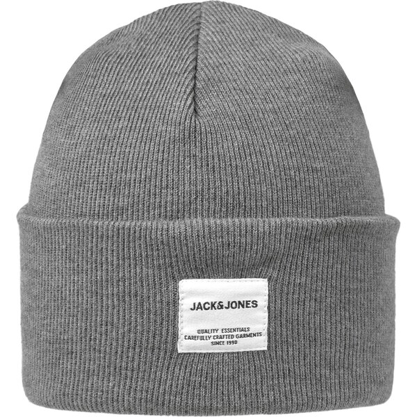 Jack&Jones Pánska čiapka JACLONG 12150627 Grey Melange 66581079