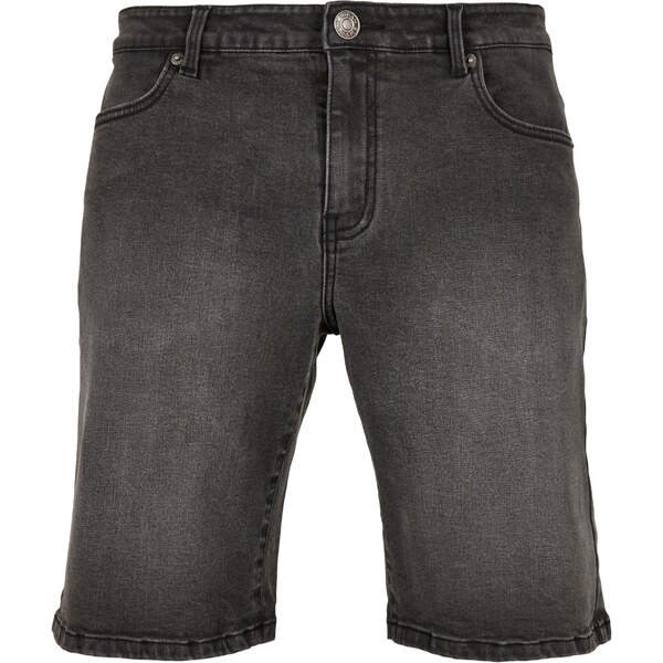 Urban Classics Relaxed Fit denim shorts in genuine black washed 50563480