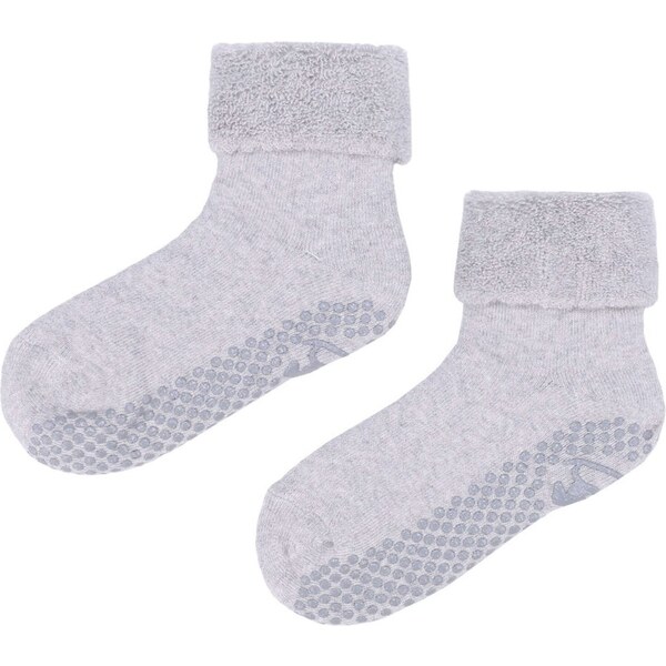 Detské teplé protišmykové ponožky Emel - SFA 100-19 - Šedá 46771574