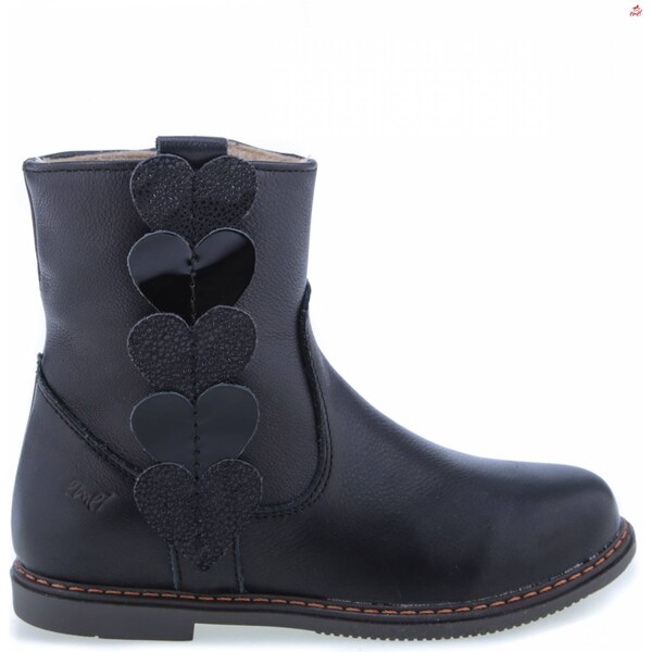 Čižmy Emel EY2692-8 s membránou Te-Por - Čierna s aplikáciou srdiečko 46771598