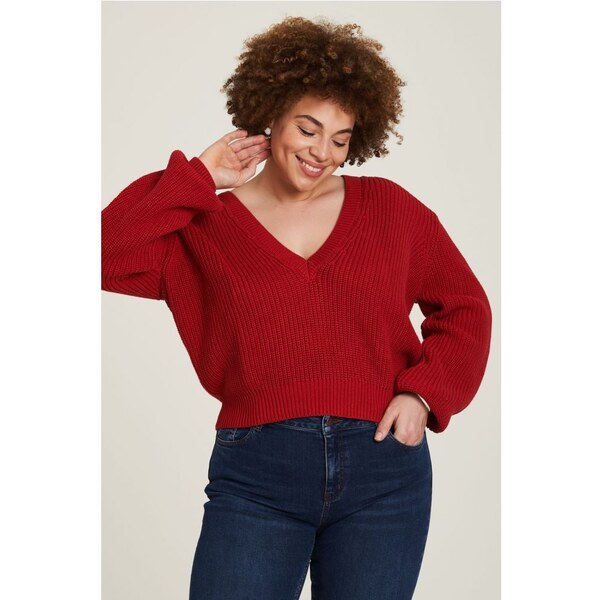 Tranquillo Červený pletený sveter 35927692