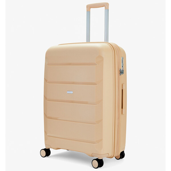 cestovný kufr ROCK TR-0239/3-M PP - béžová 62192382