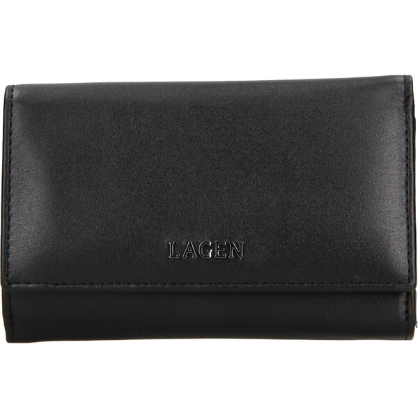Dámska kožená peňaženka LAGEN BLC/5304/222 - ČIERNA - BLK 35954227