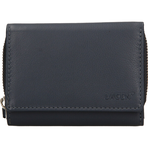 Dámska kožená peňaženka LAGEN 19065 - ŠEDÁ - GREY 35954233