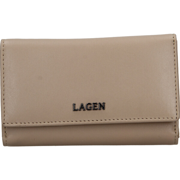 Dámska kožená peňaženka LAGEN BLC/5304/222 - BÉŽOVÁ - CREAM 35954225