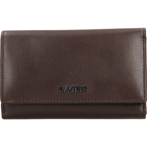 Dámska kožená peňaženka LAGEN BLC/5304/222 - HNEDÁ - BRN 35954223