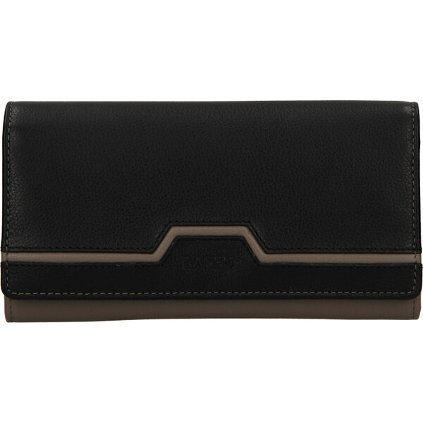 Dámska kožená peňaženka LAGEN BLC/4787/720 - ŠEDÁ/ČIERNA - TAUPE/BLK 35954239