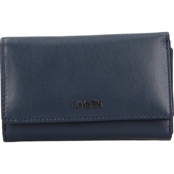 Dámska kožená peňaženka LAGEN BLC/5304/222 - TMAVO MODRÁ - NAVY BLUE 35976272