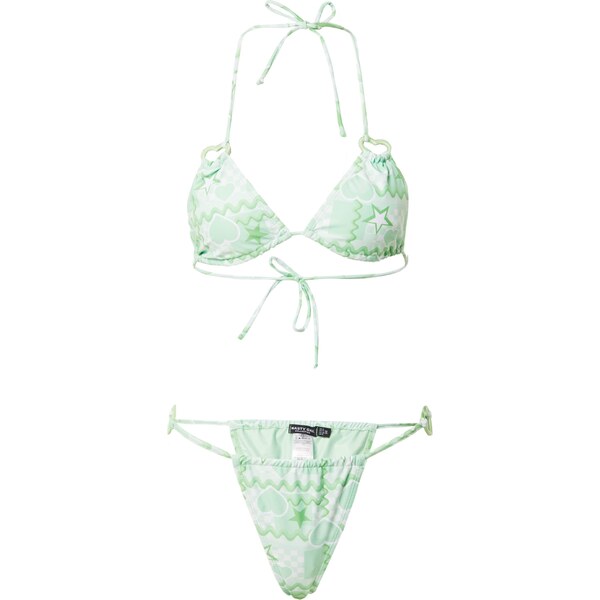 Nasty Gal Bikiny mätová / biela 65868100
