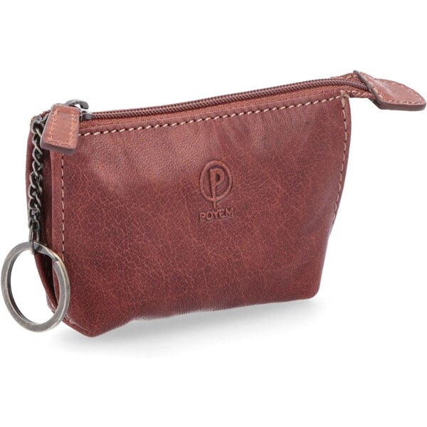 Kožená kľúčenka Poyem koňaková 5219 Poyem KO 64019605