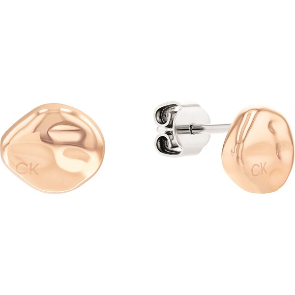 Calvin Klein Nápadité bronzové náušnice kôstky Unique 35000118 66592686