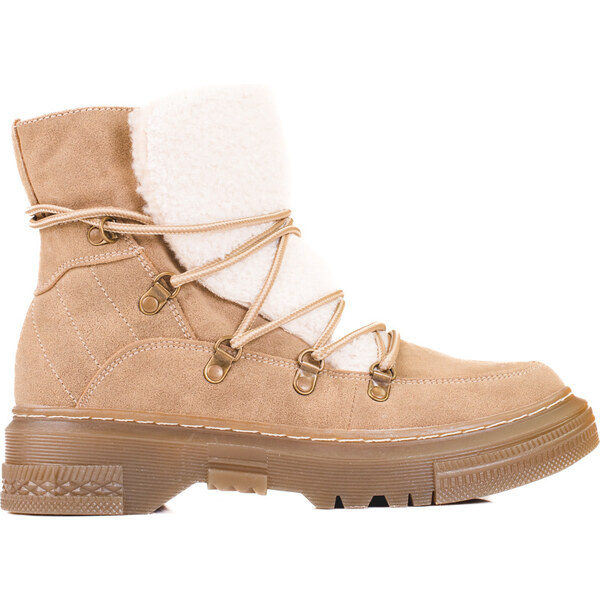 Goodin Svetlohnedé snehule dámske s kožušinou Shelovet GD-TL35DK.BE 36048342