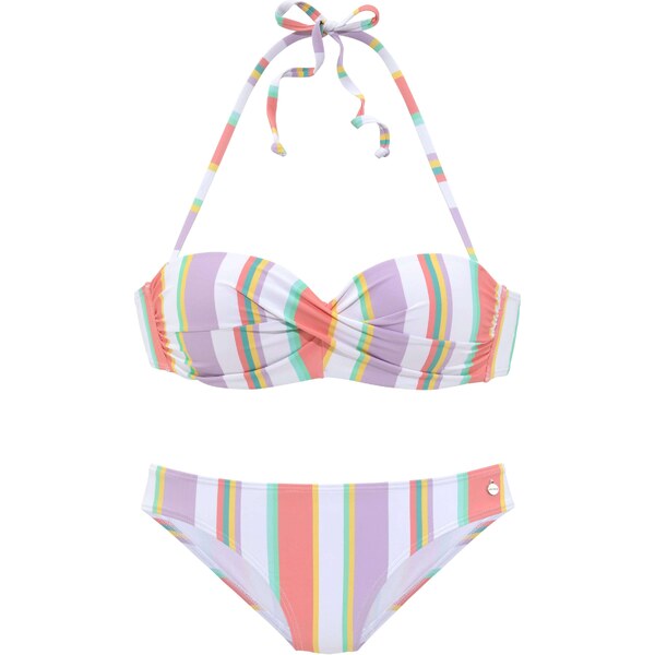 LASCANA Bikiny žltá / nefritová / svetlofialová / pitaya 54233533