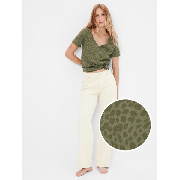 GAP Dámske Bavlnené tričko Vintage 740140-27 66268522