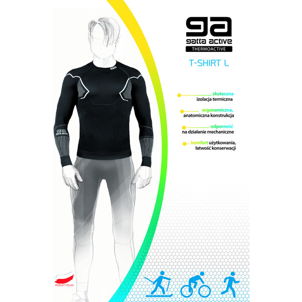 GATTA BODYWEAR Pánsky nátelník T-SHIRT L MEN THERMOACTIV BASIC MOUNT 36007789