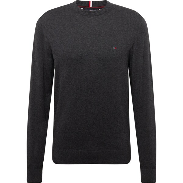 TOMMY HILFIGER Sveter tmavomodrá / antracitová / jasne červená / biela 65642147