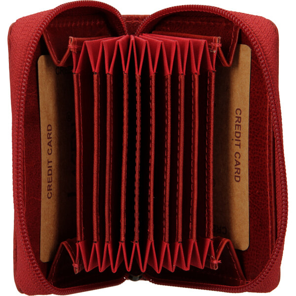 Lagen Kožený obal na karty a vizitky 25015/T červený 48838251