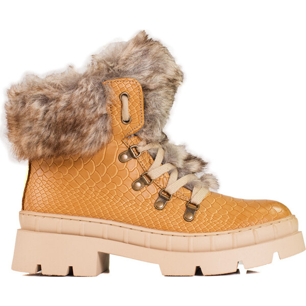 Goodin Traperky dámske s kožušinou Shelovet - karamelové GD-TL45C 36048396