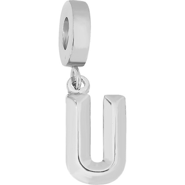 Lindas Jewelry Prívesok na náramok Písmeno U chirurgická oceľ IP067 36053918