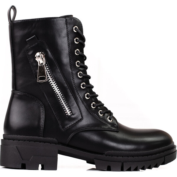 BASIC Čierne dámske workery 22-18066B 36066214