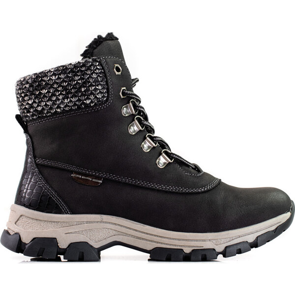 Goodin Dámske čierne traperky na platforme GD-WL-52B 36066246