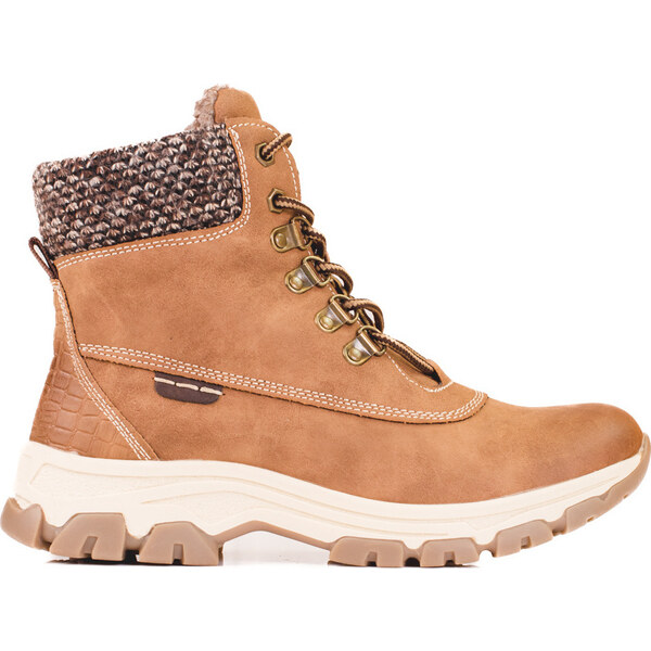 Goodin Dámske hnedé traperky na platforme GD-WL-52C 36066247