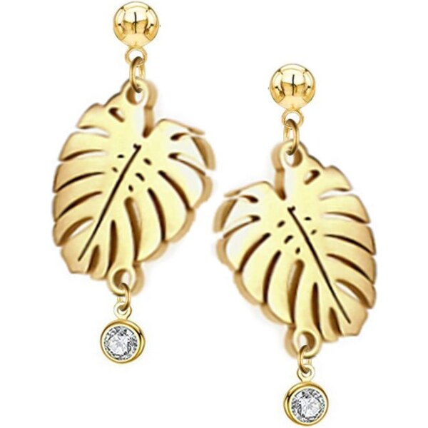 SWAROVSKI Elements Swarovski e. zlaté visiace náušnice Palm Riviera 36075113