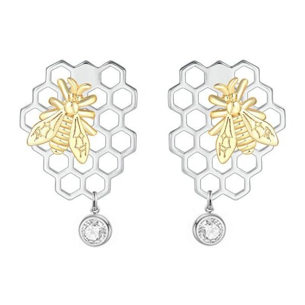 SWAROVSKI Elements Swarovski e. náušnice Honey Meadow, včielka see3712 36075106