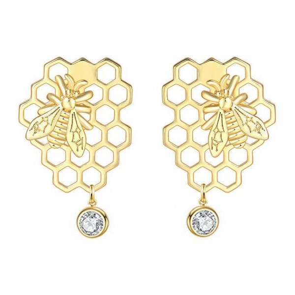 SWAROVSKI Elements Swarovski e. náušnice Honey Meadow, včielka see3713 36075107