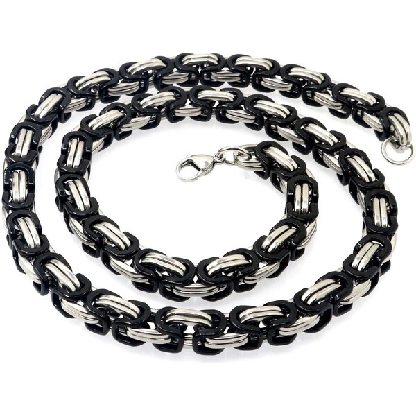 Sams Artisans Pánsky náhrdelník Black King chirurgická oceľ INHM002 36077536