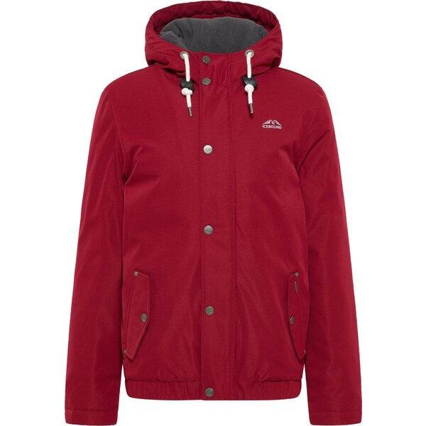 ICEBOUND Funkčná bunda sivá / svetlosivá / tmavočervená 65595129