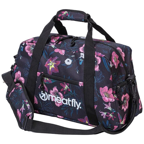 Meatfly Dámska cestovná taška Mavis Hibiscus Black 66580239