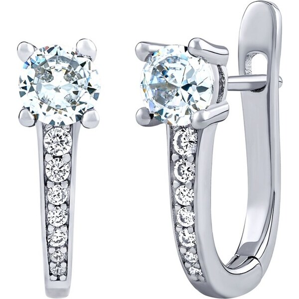 Silvego Strieborné náušnice Samba s Brilliance Zirconia DCC01571EW 66579926