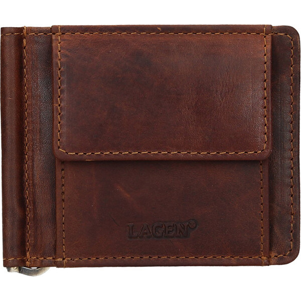 Pánska kožená peňaženka dolárovka LAGEN 5173 - HNEDÁ - BRN 36122542