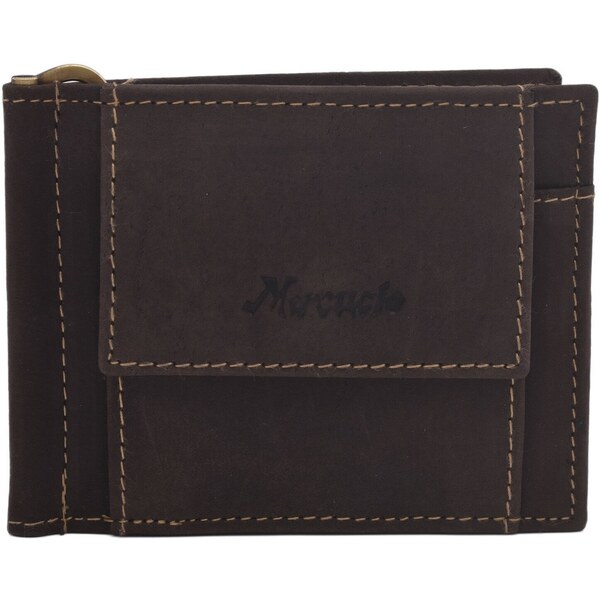Pánska kožená peňaženka dolárovka MERCUCIO hnedá 2911809 36122561