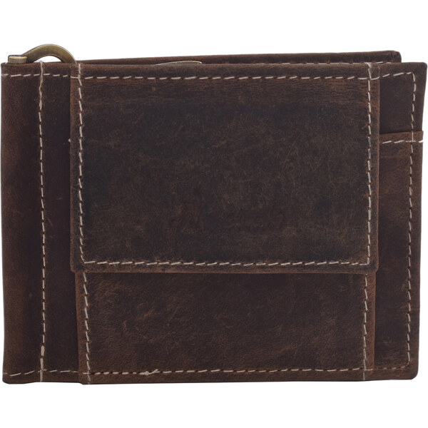 Pánska kožená peňaženka dolárovka MERCUCIO tmavý tan 2911809 36122562