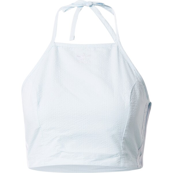 ADIDAS ORIGINALS Top Adicolor Classics Poplin Halter-Neck svetlomodrá 54236114