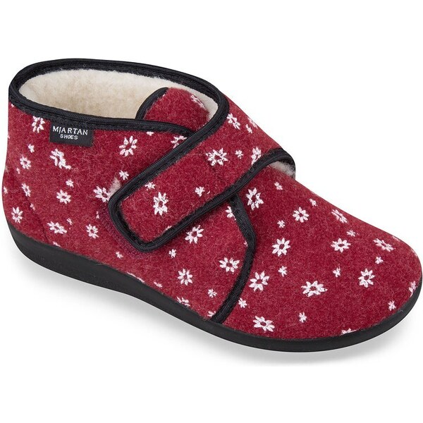 Mjartan Dámske celé uzavreté zateplené papuče na suchý zips - TX45 65841712