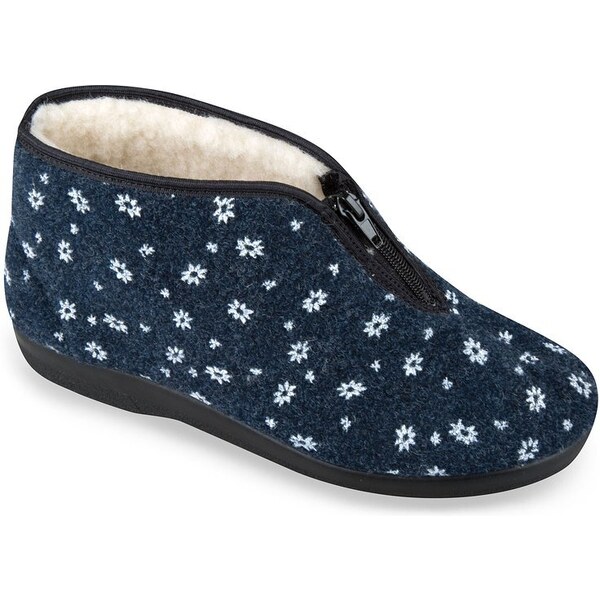 Mjartan Dámske celé uzavreté zateplené papuče s zipsom - TX43 43984375