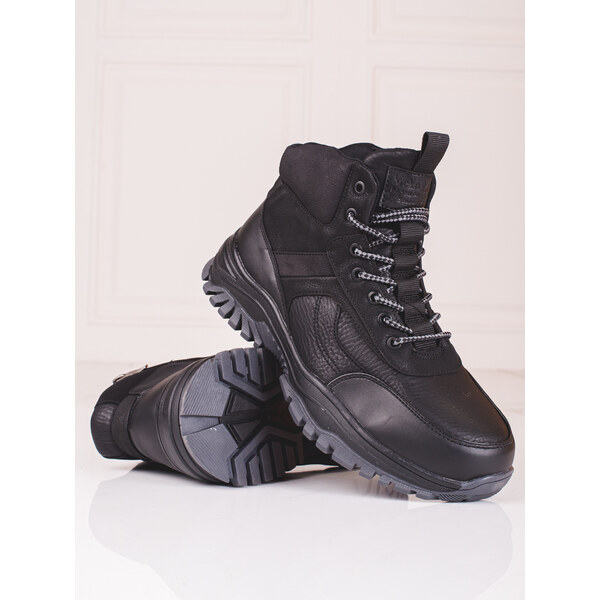 Shelvt SHELOVET Mens winter boots with fur 64617516