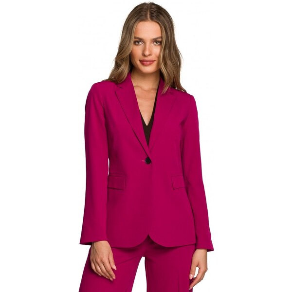 STYLOVE S310 Sako s jedným gombíkom - slivka 37799555