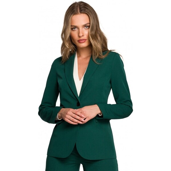 STYLOVE S310 Blejzer s jedným gombíkom - zelený 37799556
